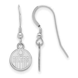 Sterling Silver NHL Edmonton Oilers XS Dangle Earrings